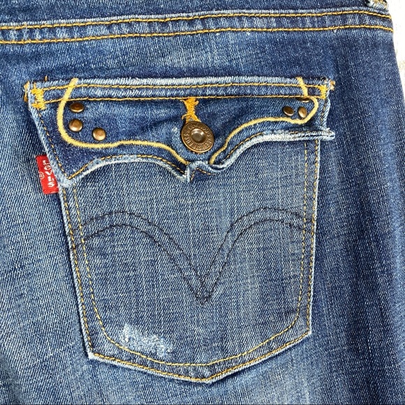 Levis Womens 515 Bootcut Flap Pockets Jeans Size 8 - Picture 8 of 9